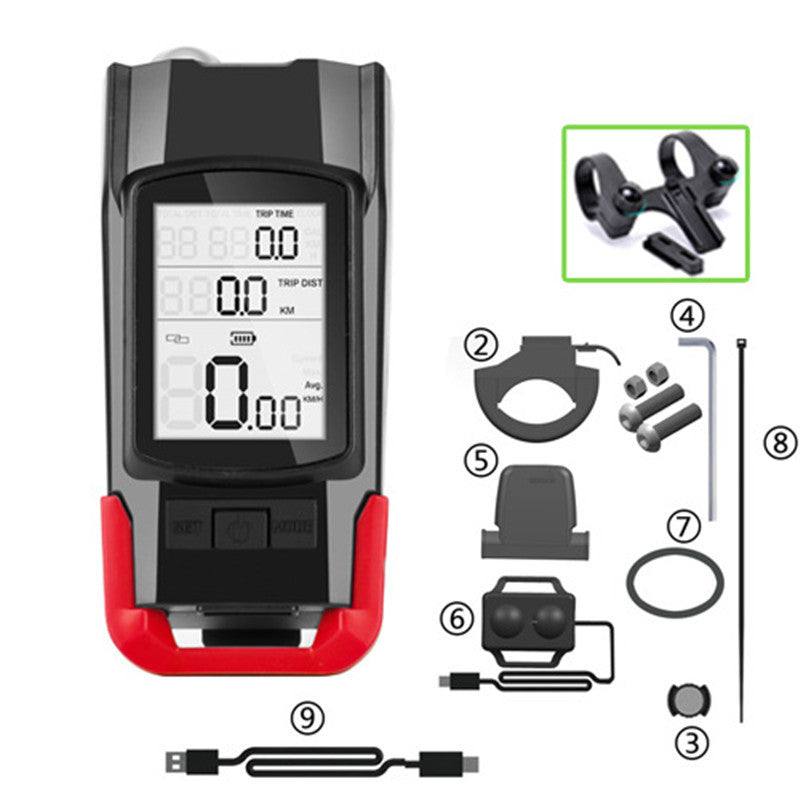 Bicycle Headlight Wireless Stopwatch Night Ride and Waterproof Bright.