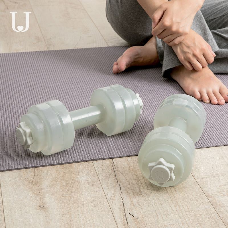 Fitness Water Dumbbell Compact Home Fitness Water Injection Equipment.