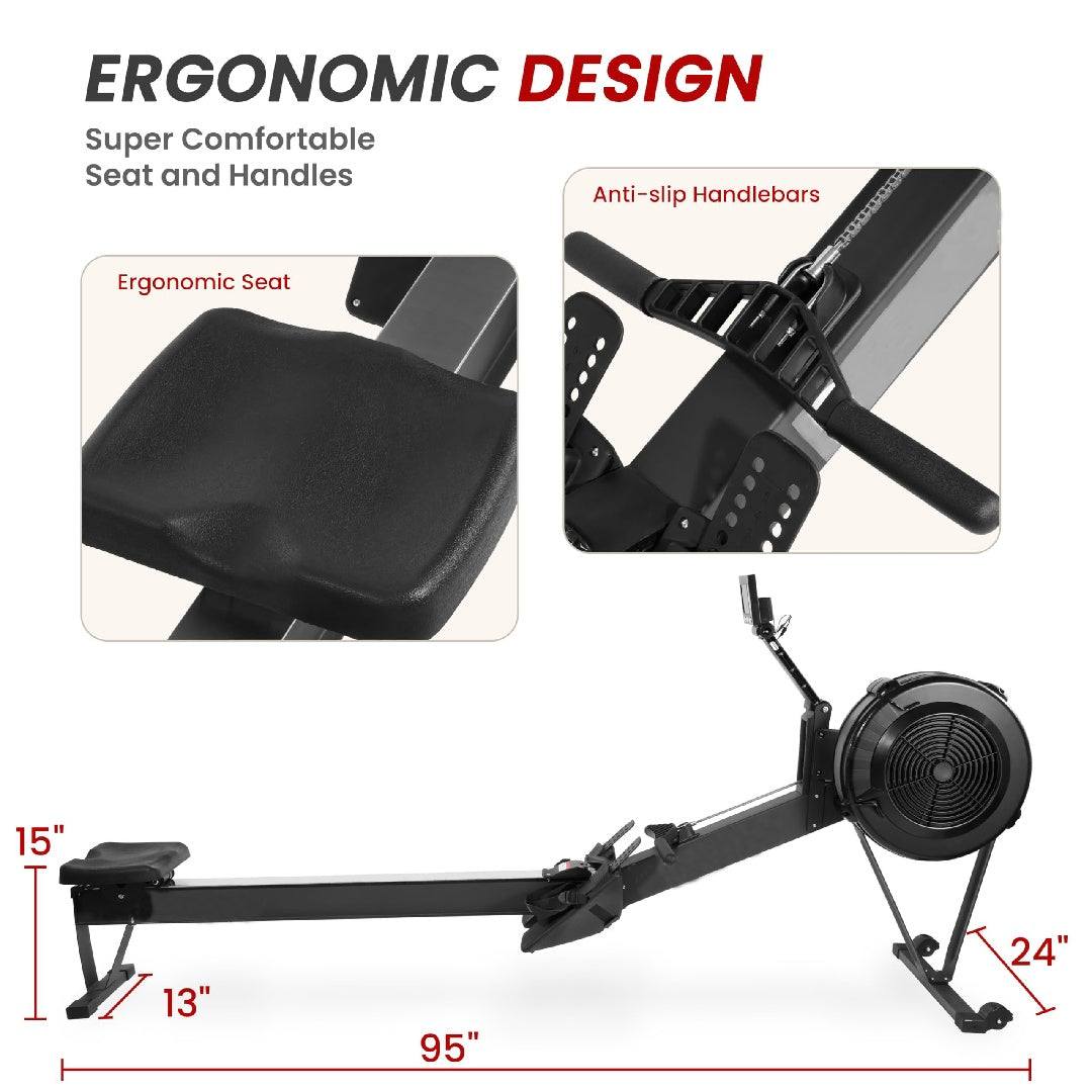 Indoor Rowing Machine - Effective Fitness Equipment with LCD Display