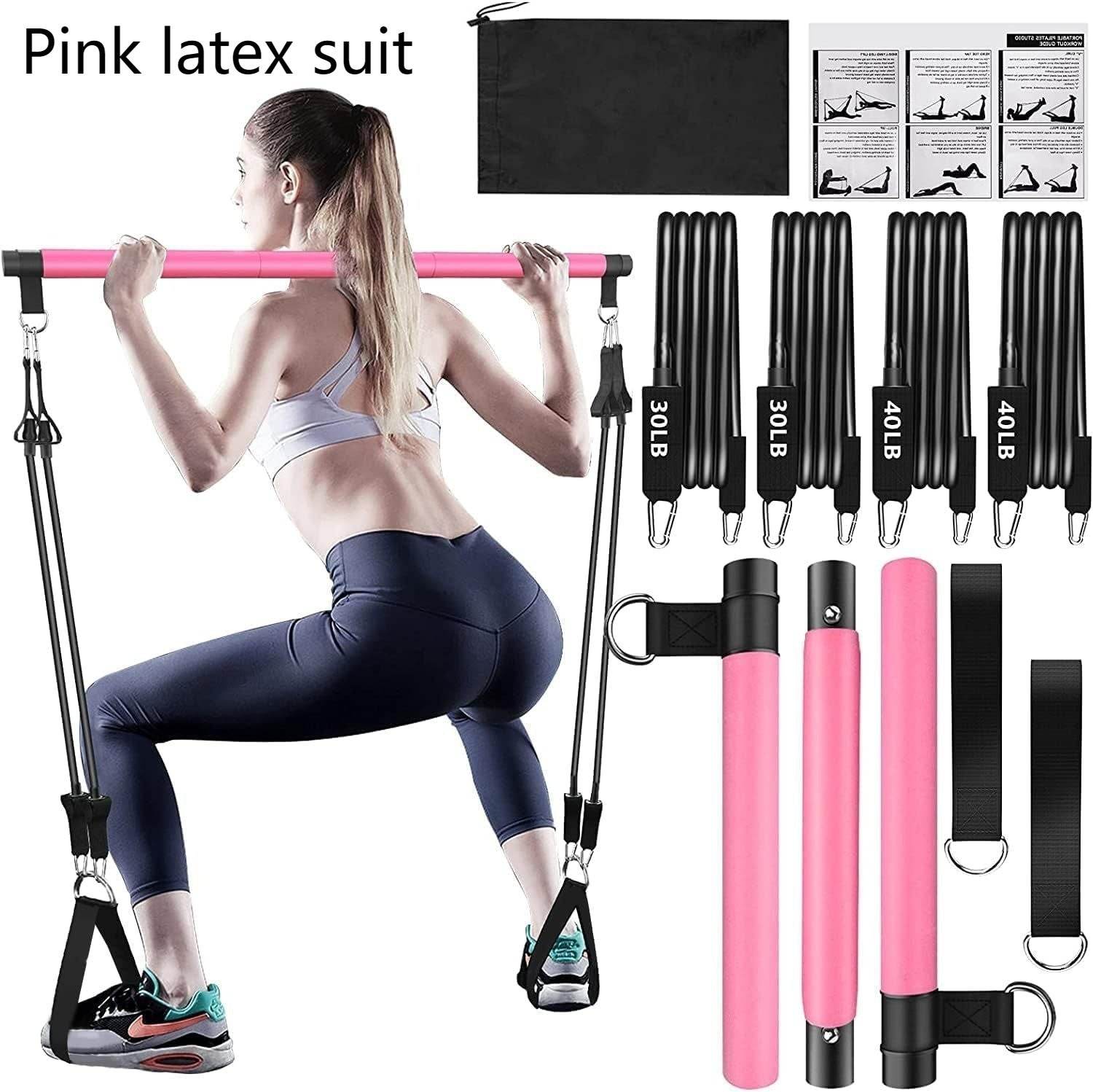Pilates Bar Set - Multifunction Resistance Bands for Fitness & Yoga