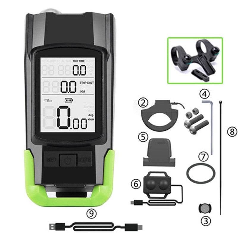 Bicycle Headlight Wireless Stopwatch Night Ride and Waterproof Bright.