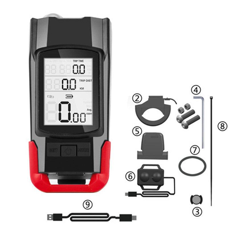 Bicycle Headlight Wireless Stopwatch Night Ride and Waterproof Bright.