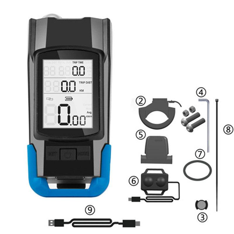 Bicycle Headlight Wireless Stopwatch Night Ride and Waterproof Bright.