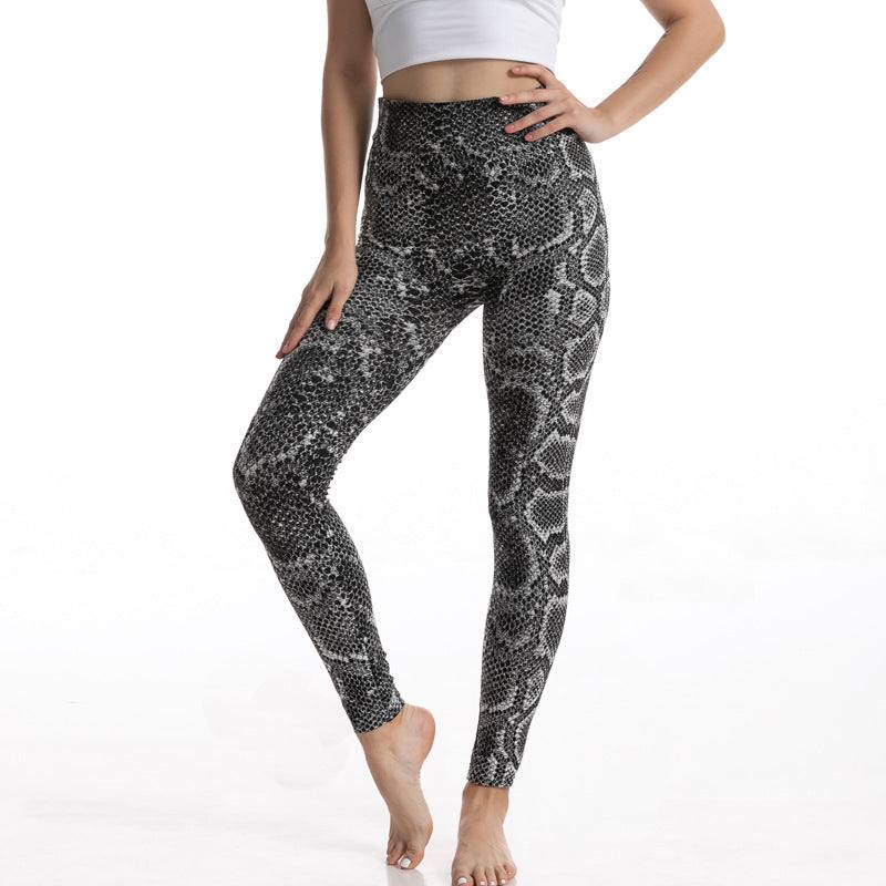 High Waist Leopard Print Leggings for Fitness & Style - Versatile Fit