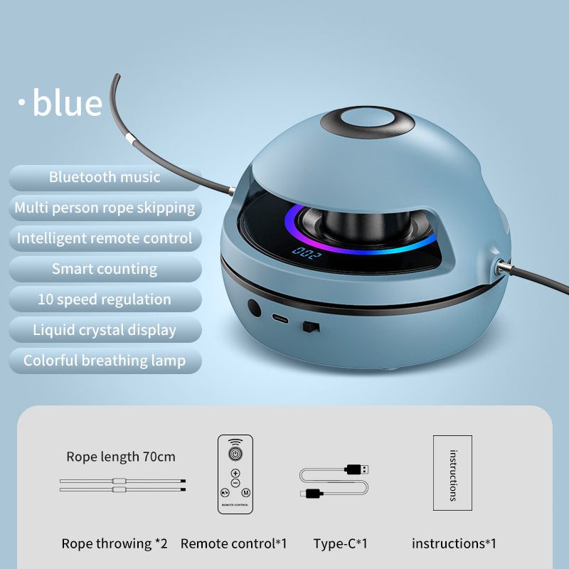 Smart Rope Skipping Machine Level Speed Adjustment LED Light Wireless