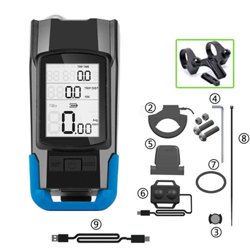 Bicycle Headlight Wireless Stopwatch Night Ride and Waterproof Bright.