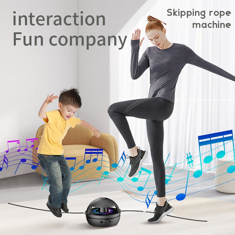 Smart Rope Skipping Machine Level Speed Adjustment LED Light Wireless