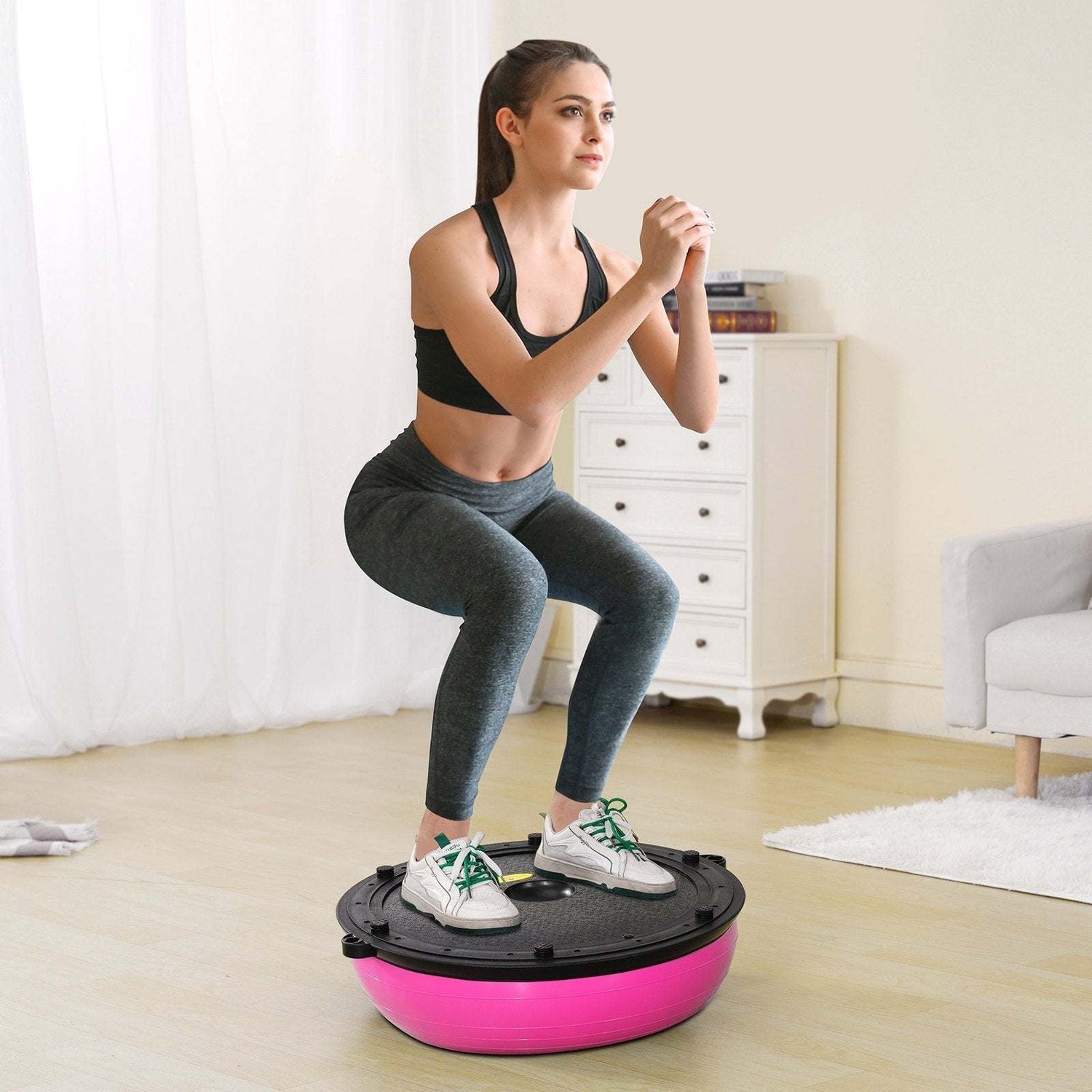 VEVOR Half Exercise Ball - 23 Inch Balance Trainer Full Body Workouts.