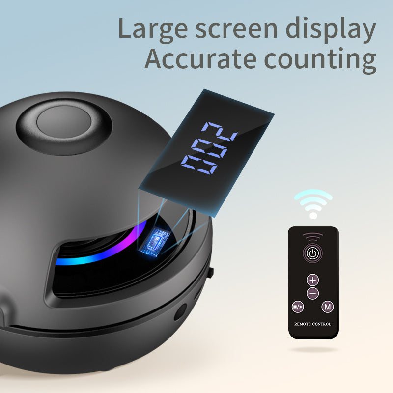 Smart Rope Skipping Machine Level Speed Adjustment LED Light Wireless