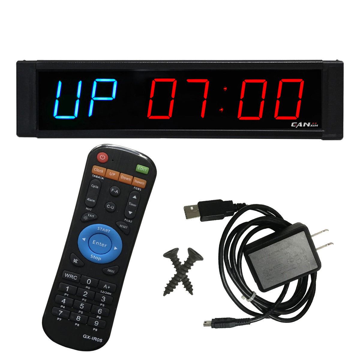 Countdown Timer Gym Electronic Timer for Indoor Fitness and Training. 