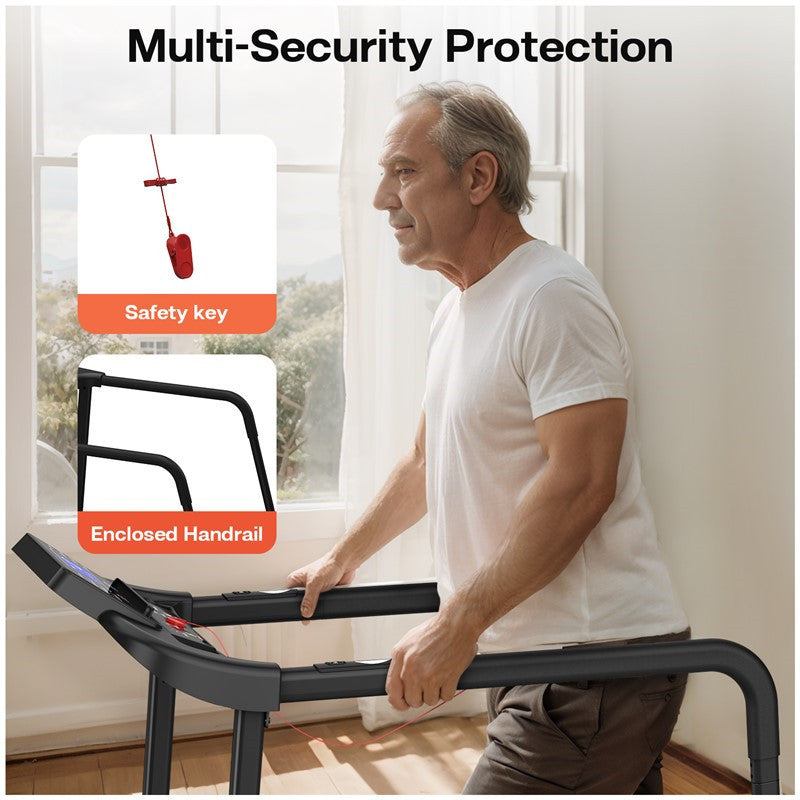 Walking Pad Treadmill - Foldable Senior Exercise Equipment LED Display