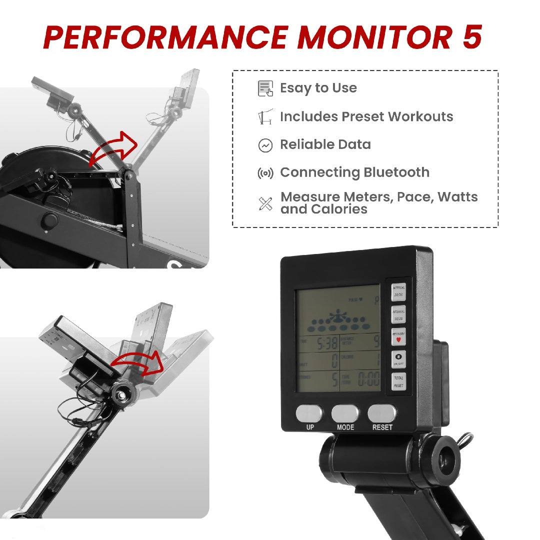 Indoor Rowing Machine - Effective Fitness Equipment with LCD Display