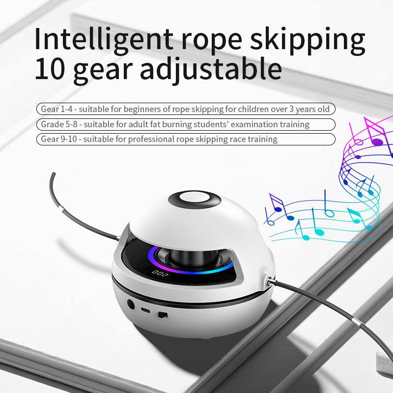 Smart Rope Skipping Machine Level Speed Adjustment LED Light Wireless