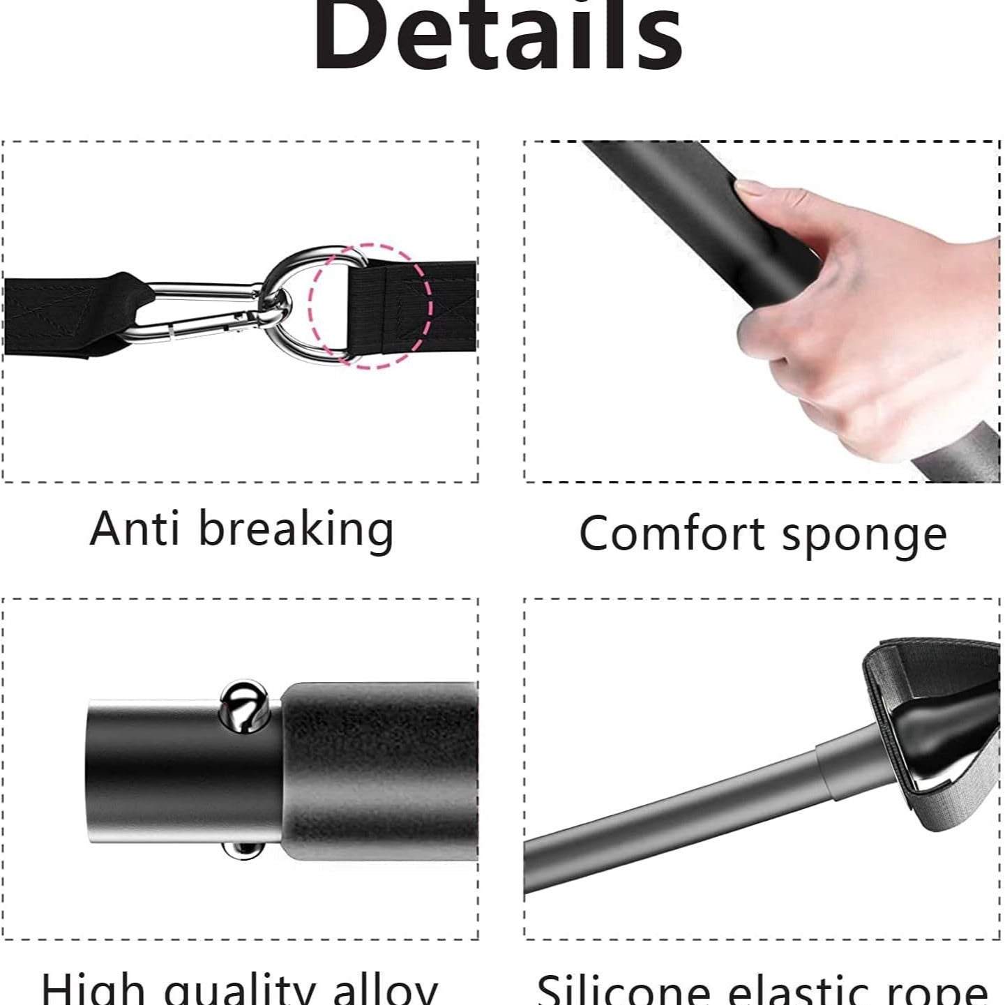 Pilates Bar Set - Multifunction Resistance Bands for Fitness & Yoga