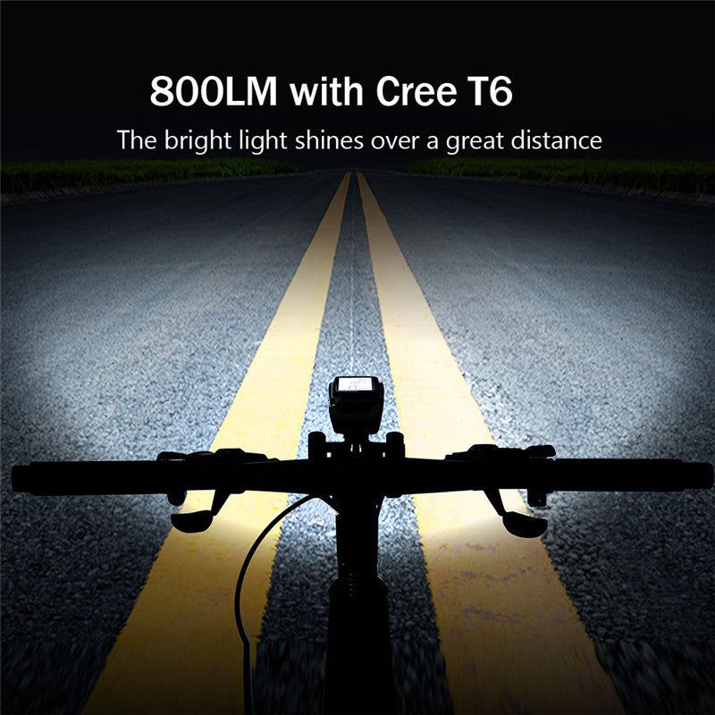 Bicycle Headlight Wireless Stopwatch Night Ride and Waterproof Bright.